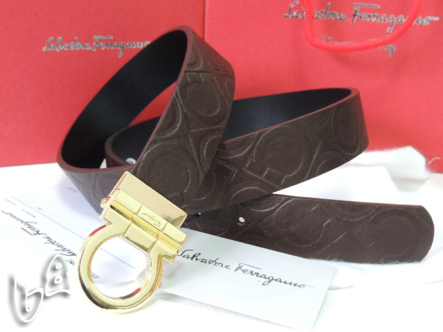 Ferragamo Adjustable Gancio/Vara Buckle Belt For Women In 85CM - 105CM Sizes MW037
